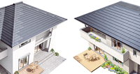 屋根との一体感を生む太陽電池